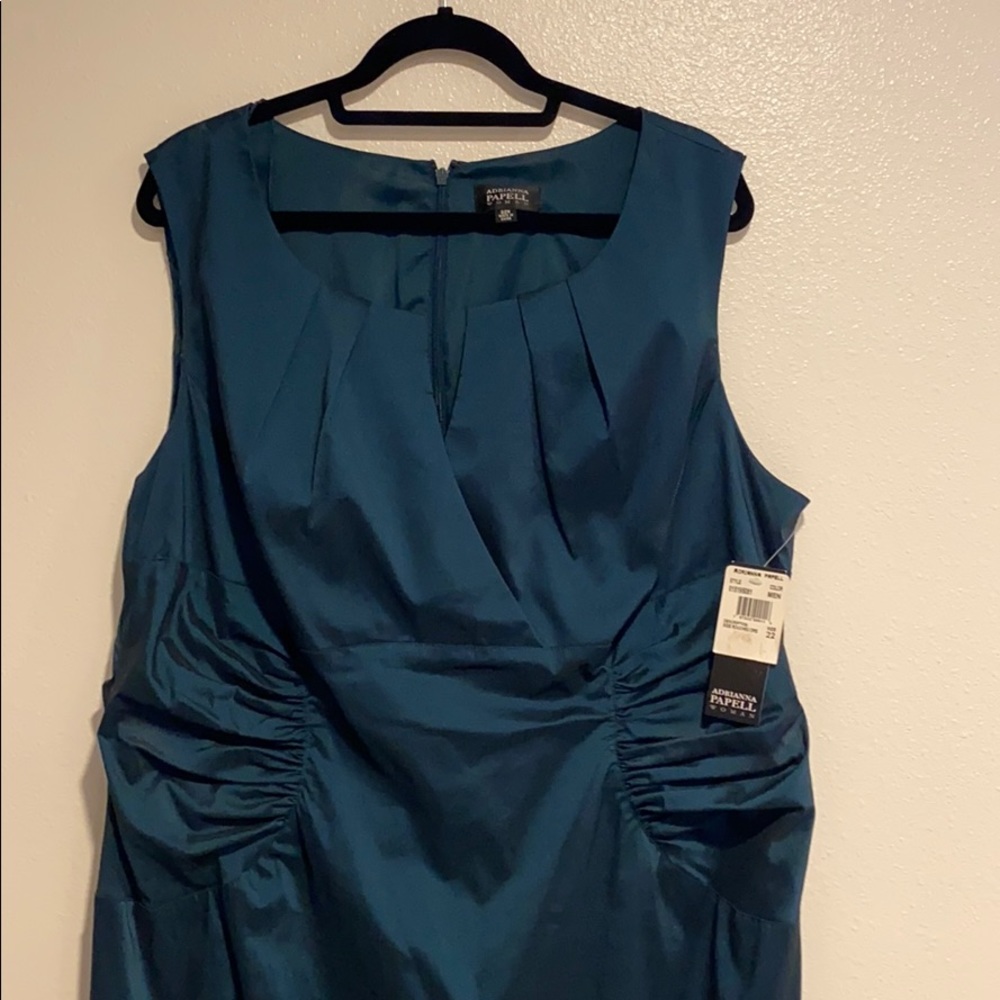 Adrianna Papell Iridescent Shift Party Dress 22W - Picture 5 of 9